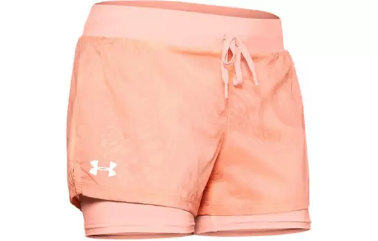 SpeedPocket повседневные шорты женские персиково-розовые Under Armour