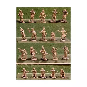 Спешенные равнинные воины, Historical Miniatures - War Paint (15mm) (Blue Moon Manufacturing)