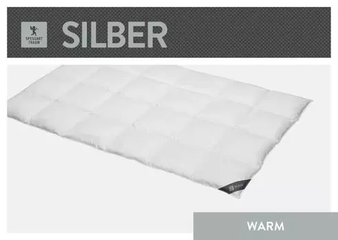 Spessarttraum Пододеяльник Пуховое одеяло Серебристый 135 x 200 см Теплый