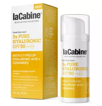Spf 50 5 видов гиалуроновой кислоты Crema Facial Lacabine, 30 ml