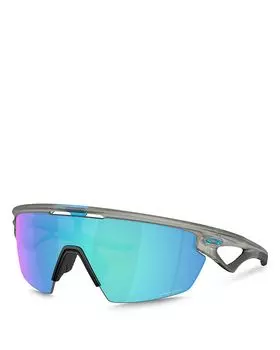 Sphaera Rectangle Shield Sunglasses, 136mm Oakley, синий