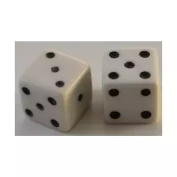 SPI Micro d6 (Белый) (2), War Games - Supplies - Flat Trays