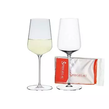 Spiegelau Definition Бокал для белого вина 430 мл, набор из 2 шт. + салфетка для полировки