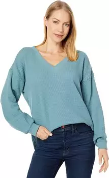 Spindrift V-образный вырез с длинными рукавами Madewell, цвет Steely Ocean