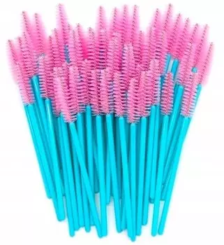 Спиральная кисть для ресниц, 50 штук разных цветов Project Lashes