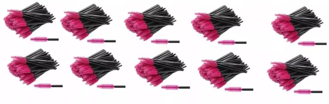 Спиральная щеточка для ресниц 500 шт. Lewer