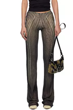 Спиральные брюки для отдыха Jean Paul Gaultier, черный