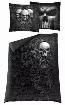 Спираль — свиток с черепом, постельное белье Spiral