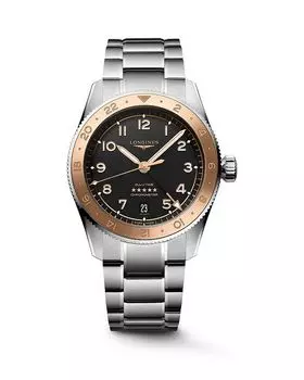 Spirit Zulu Time 1925, часы, 39 мм Longines, черный
