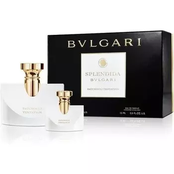Splendida Bvlgari Patchouli Tentation от Bvlgari для женщин, подарочный набор из 2 предметов: спрей EDP 3,4 унции спрей EDP 0,5 унции