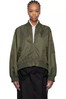 Сплетенная бомбер-куртка Mm6 Maison Margiela, мультиколор
