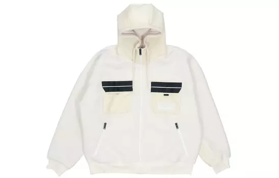 Splicing Polar Velvet Jacket Men Light Ivory Jordan, слоновая кость