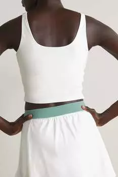 SPLITS59 эластичный спортивный бюстгальтер Sprint Rigor с аппликацией, белый