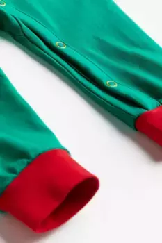 Сплошная пижама с принтом H&M, зеленый