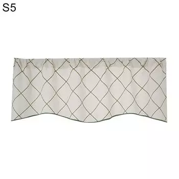 Сплошной цвет с цветочным узором, кухонная короткая занавеска, драпировка на окно, домашний декор-бежевый, размеры: L Stuttg, мультиколор