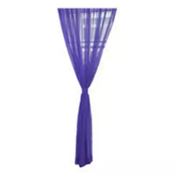 Сплошной цвет, тюль, вуаль, занавеска для двери, окна, занавеска, прозрачная занавеска, толщина - желтый Stuttg, фиолетовый