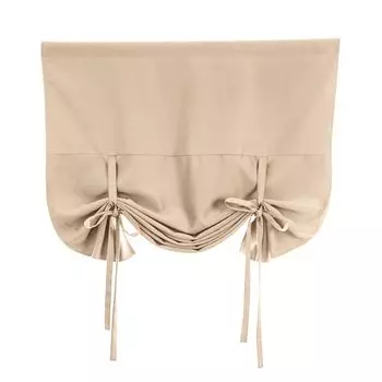 Сплошной цветной козырек от солнца с бантом, домашний декор, драпировка, короткая занавеска-розовый Stuttg, бежевый