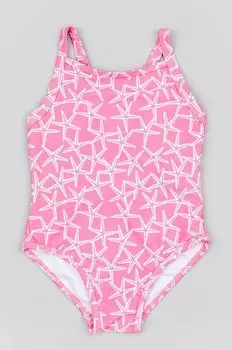 Сплошной детский купальник Zippy, розовый