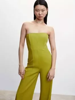 Сплошной комбинезон Mango Paul, зеленый