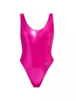 Сплошной купальник Brinata Dolce&Gabbana, цвет lamina rosa fuxia