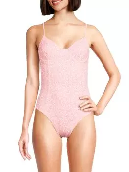 Сплошной купальник Chelsea с цветочным принтом Onia, цвет Pink Multicolor