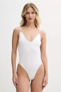 Сплошной купальник Elisabetta Franchi, белый