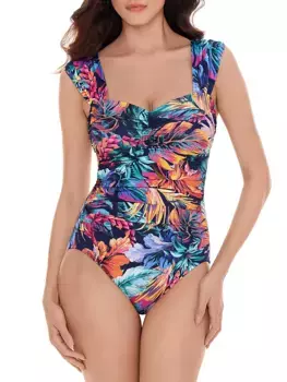 Сплошной купальник Natalie Magicsuit Swim, Plus Size, синий