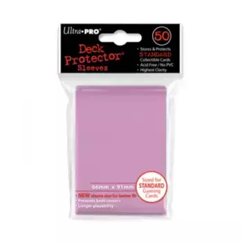 Сплошной розовый (50), Card Sleeves - Standard (Ultra Pro)