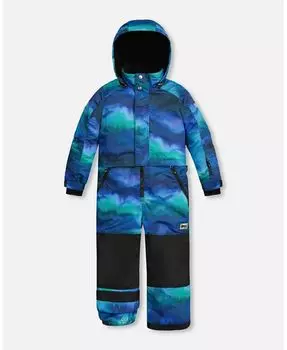 Сплошной зимний комбинезон для мальчика с принтом Borealis — для малышей|Детей Deux par Deux, мультиколор