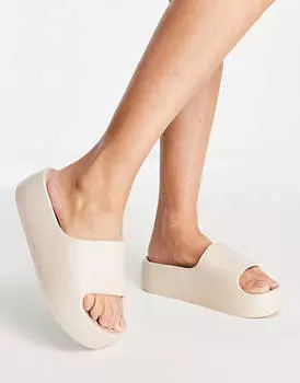 Сплошные шлепанцы на плоской форме ASOS DESIGN февраль