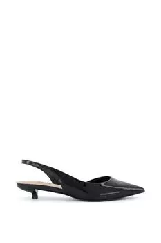 «Спокойные» туфли на каблуке с ремешками Dune London, черный