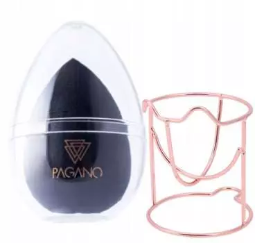 Спонж для макияжа + подставка + дорожный футляр Pagano