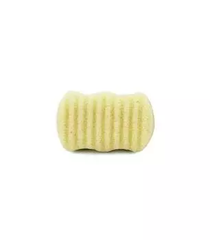 Спонж конжаковый для лица и тела, Волна, лимон, 10 х 6 см, производитель Bebevisa