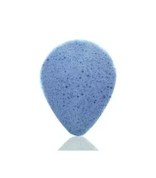 Спонж конжаковый для лица, Капля воды, Черника, 8,5 х 7 см, производитель Бебевиса, Bebevisa