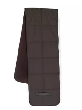 Spoonyard дутый шарф с логотипом, коричневый