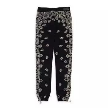 СПОРТИВНЫЕ БРЮКИ BANDANA BLEACH ЧЕРНОГО ЦВЕТА Amiri