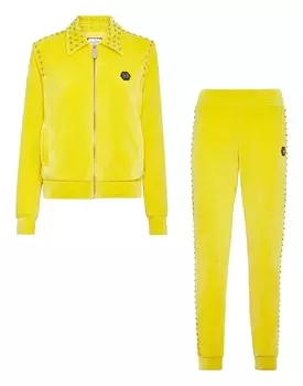 СПОРТИВНЫЙ КОСТЮМ: КУРТКА НА МОЛНИИ + СПОРТИВНЫЕ БРЮКИ STONES Philipp Plein, желтый