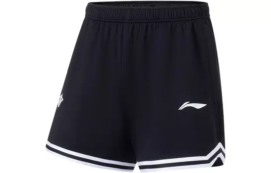 Спортивная баскетбольная коллекция баскетбольные шорты мужские черные Lining, черный