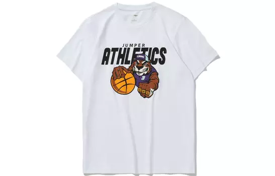 Спортивная баскетбольная коллекция футболка мужская белая Lining, белый