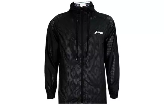 Спортивная баскетбольная коллекция куртка мужская черная Lining, черный