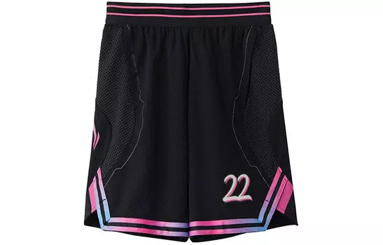 Спортивная баскетбольная коллекция повседневные шорты мужские черные Lining, черный