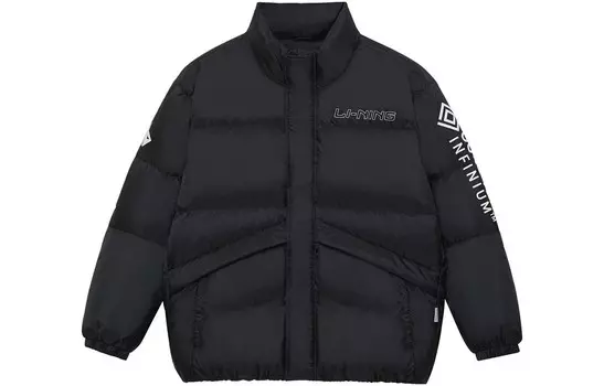 Спортивная баскетбольная коллекция пуховик мужской черный Lining, черный