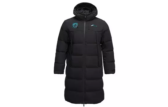 Спортивная баскетбольная коллекция пуховик мужской черный Lining