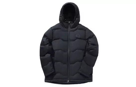 Спортивная баскетбольная коллекция пуховик мужской стандартный черный Lining, черный