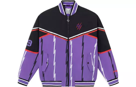 Спортивная баскетбольная коллекция стеганая куртка мужская черная Lining, черный