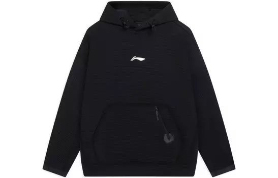 Спортивная баскетбольная коллекция толстовка мужская черная Lining, черный