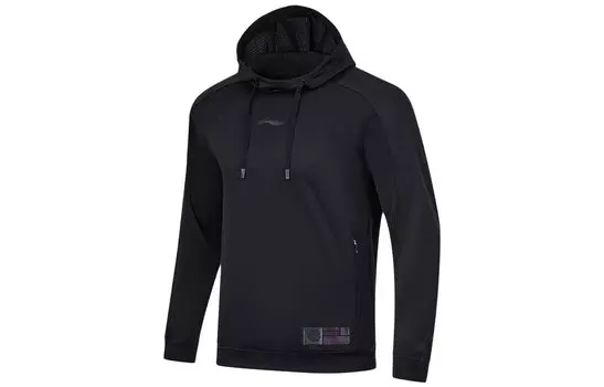 Спортивная баскетбольная коллекция толстовка мужская черная Lining, черный