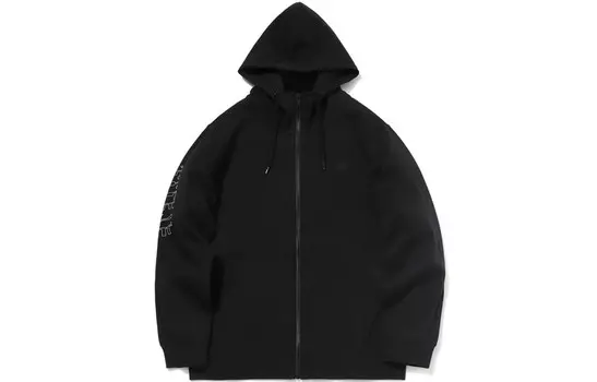 Спортивная баскетбольная коллекция толстовка мужская черная Lining, черный