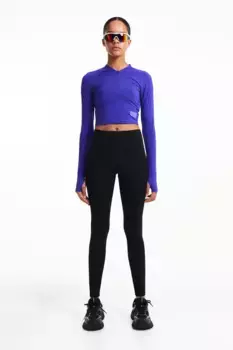 Спортивная блузка drymove с молнией сверху H&M, фиолетовый