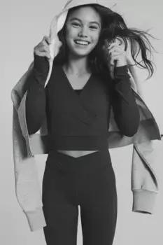 Спортивная блузка softmove с переводом H&M, синий
